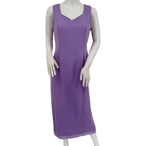 R&M Richards Petite Lavender Sparkle Jacket Dress Suit Women's Size 10P Elegant